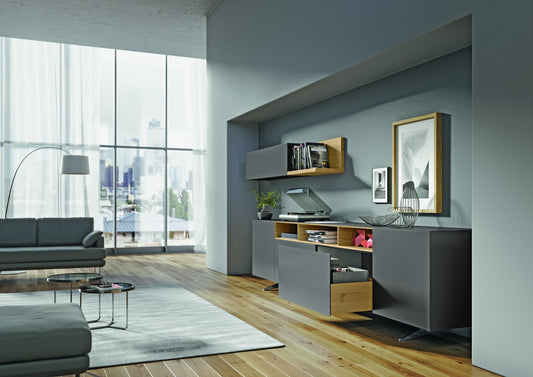 Glisiere Actro 5D, randare lifestyle intr-un living