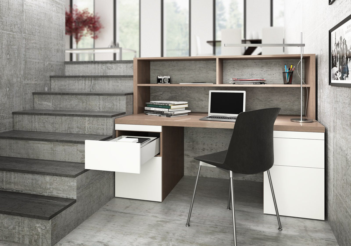 Sertar AvanTech You H187, montat într-un interior modern, combinație alb și antracit