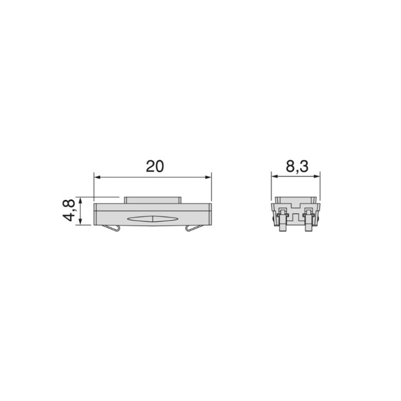 Conector drept pentru profil PYXIS - imagine 3