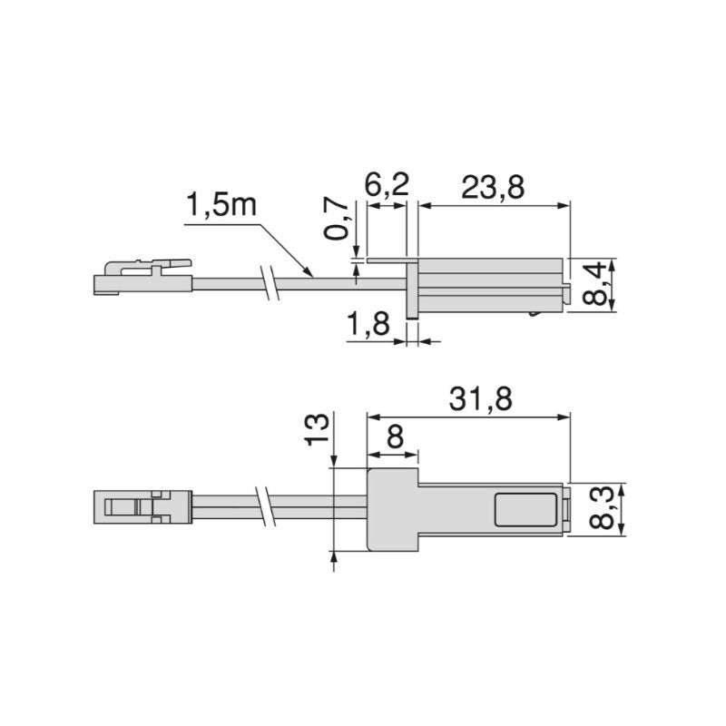 Senzor IR cu dimmer pentru profil PYXIS - imagine 3