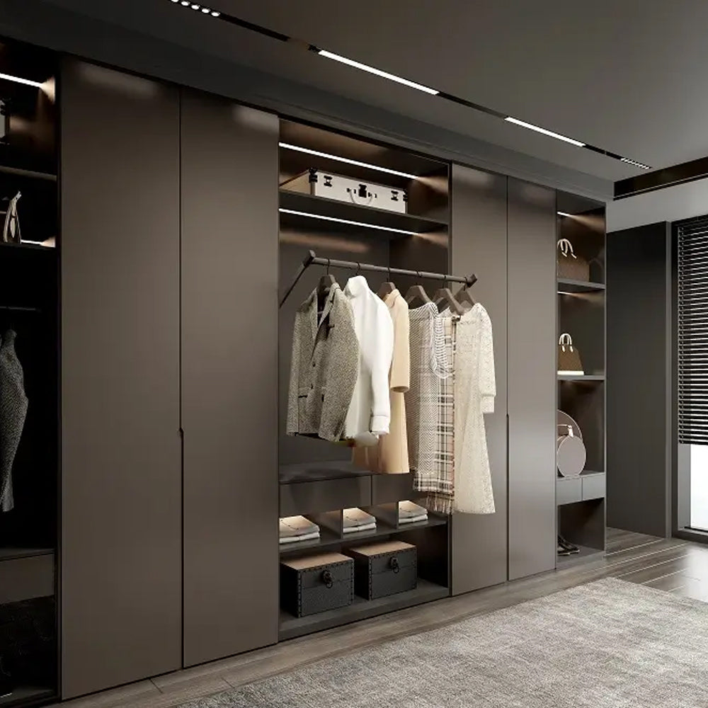 Sistem de lift electric pentru bara de haine in dressing